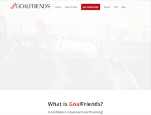 Tablet Screenshot of goalfriends.com